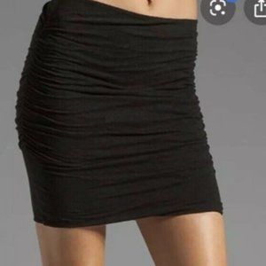 James Perse Ruched Mini Skirt